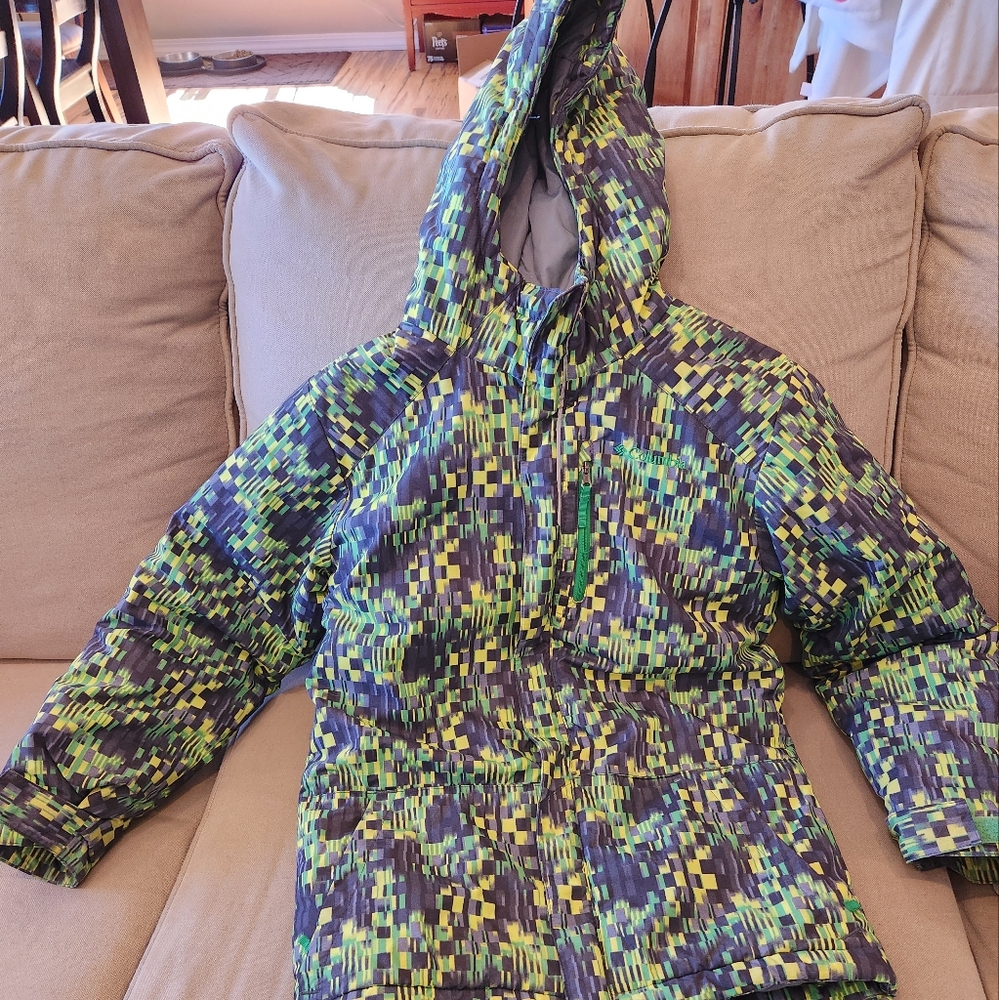 Columbia Green pixel jacket
